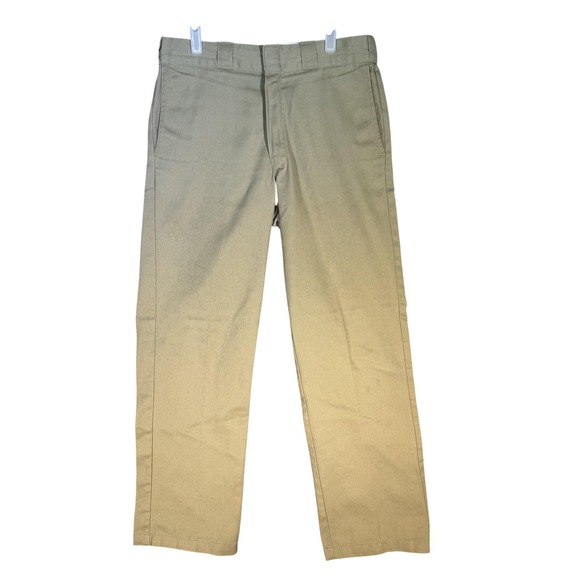 Dickies 874 Original Fit Pants Mens 30x32 Khaki Work Twill Straight Leg 874KH - Picture 1 of 8